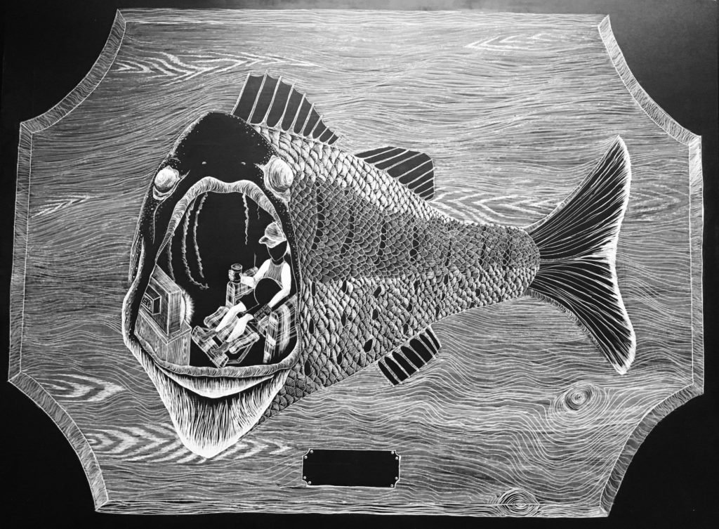 Bri Zdany Fish Carving